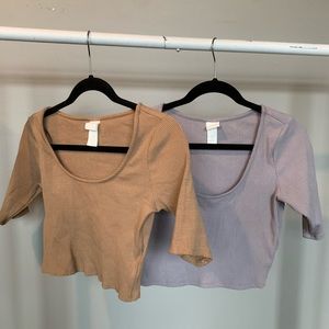 Two crop tops